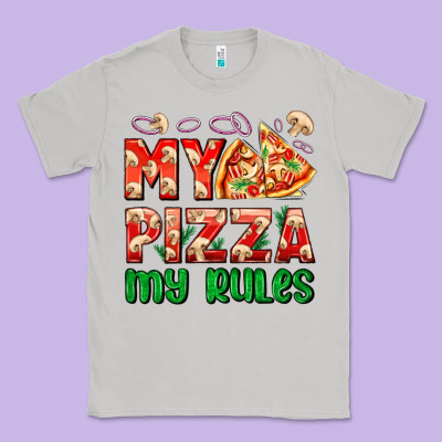 My Pizza  My Rules Classic Tee Designed By Adodesignshop