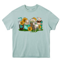 Arona Sheep coffee cups Heavy Core Tee - texasbilliewilder