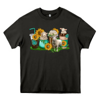 Asphalt Sheep coffee cups Heavy Core Tee - texasbilliewilder