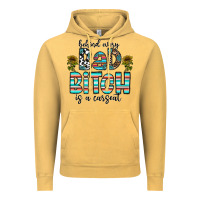 Vintage Mustard Behind Every Bad Bitch is a Carseat Vintage Hoodie - CowhideDigitalArt