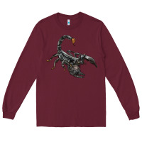 Burgundy scorpion Long Sleeve Tee - LillyAllenDesigns