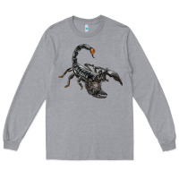 Heather Grey scorpion Long Sleeve Tee - LillyAllenDesigns
