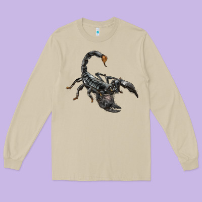 Scorpion Long Sleeve Tee Designed By Lillyallendesigns