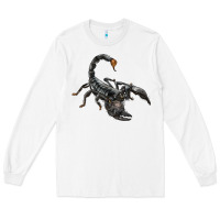 White scorpion Long Sleeve Tee - LillyAllenDesigns