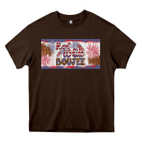 Chocolate Brown red white boujee Heavy Core Tee - Artiststas