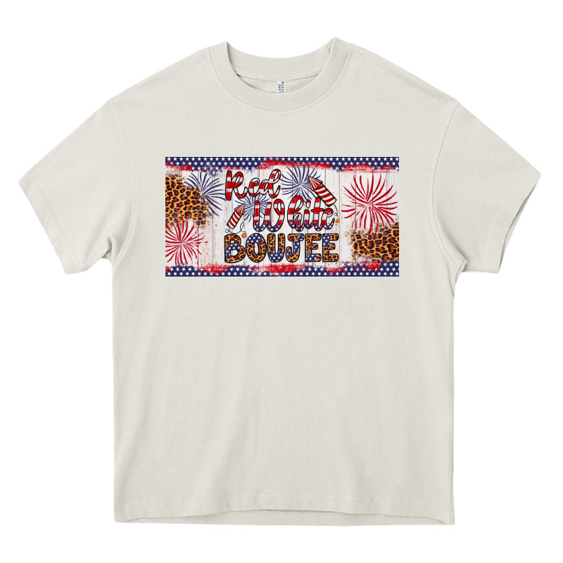 Red White Boujee Heavy Core Tee by Artiststas | Teevron