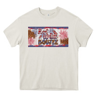 Cream red white boujee Heavy Core Tee - Artiststas