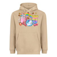Mushroom Unicorn Coffee Cup With Star Bbs Heavyweight Hoodie - BundleAndBundleShop