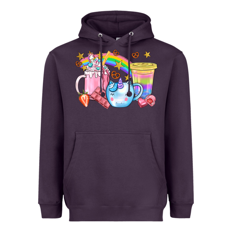 Unicorn Coffee Cup With Star Bbs Heavyweight Hoodie by BundleAndBundleShop | Teevron