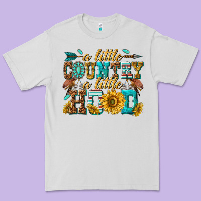 Premium Tee a little country a little hood
