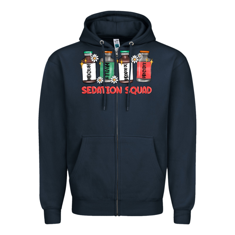 Sedation Squad Zipper Hoodie by MaliasSmallBusiness | Teevron