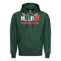 Sports Green sedation squad Zipper Hoodie - MaliasSmallBusiness