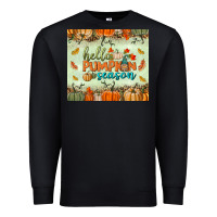 Black hello pumpkin season tumbler Premium Sweatshirt - BundleAndBundleShop