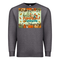 Charcoal Heather hello pumpkin season tumbler Premium Sweatshirt - BundleAndBundleShop