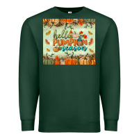 Sports Green hello pumpkin season tumbler Premium Sweatshirt - BundleAndBundleShop