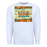 White hello pumpkin season tumbler Premium Sweatshirt - BundleAndBundleShop