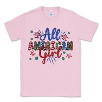 Bubblegum Pink all american girl Classic Tee - Artiststas