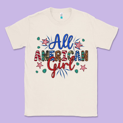 All American Girl Classic Tee Designed By Artiststas