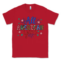 Red all american girl Classic Tee - Artiststas