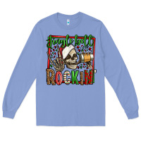 Colony Blue jingle bell rockin skeleton christmas Long Sleeve Tee - Jasminsmagicworld