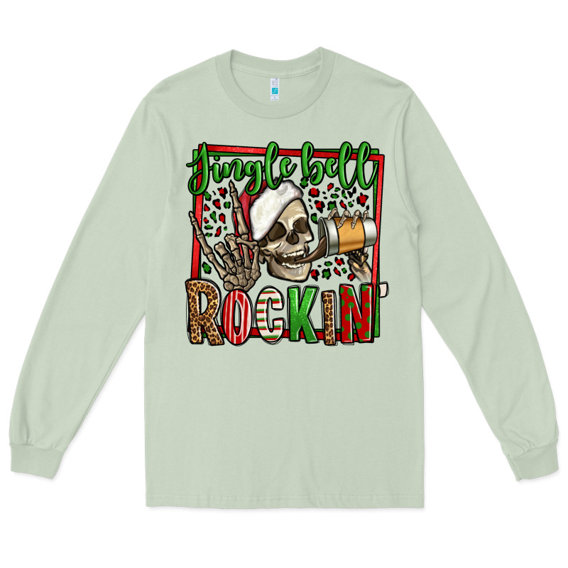 Jingle Bell Rockin Skeleton Christmas Long Sleeve Tee by Jasminsmagicworld | Teevron
