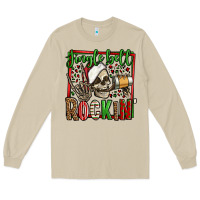 Mushroom jingle bell rockin skeleton christmas Long Sleeve Tee - Jasminsmagicworld