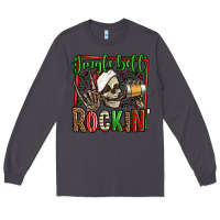 Smoke jingle bell rockin skeleton christmas Long Sleeve Tee - Jasminsmagicworld