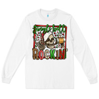 White jingle bell rockin skeleton christmas Long Sleeve Tee - Jasminsmagicworld