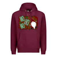Burgundy Ho Ho Ho Gnomes Premium Hoodie - Bettercallsaul