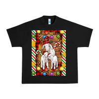 Black Christmas goat family Urban Heavy Tee - Artiststas