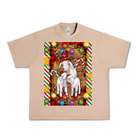 Burro Christmas goat family Urban Heavy Tee - Artiststas
