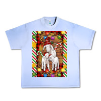 Grape Ice Christmas goat family Urban Heavy Tee - Artiststas