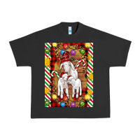 Pigment Black Christmas goat family Urban Heavy Tee - Artiststas