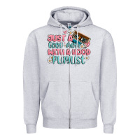 Heather Grey just a good mom with a hood playlist Zipper Hoodie - MaliasSmallBusiness