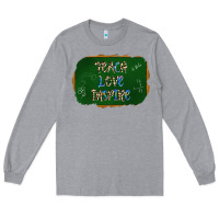 Heather Grey teach love inspire chalkboard Long Sleeve Tee - AdoDesignShop