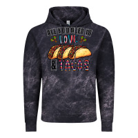 Cloud Black All You Need Is Love And Tacos Vintage Hoodie - CowhideDigitalArt