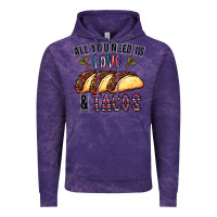 Cloud Purple All You Need Is Love And Tacos Vintage Hoodie - CowhideDigitalArt