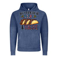 Vintage Denim All You Need Is Love And Tacos Vintage Hoodie - CowhideDigitalArt
