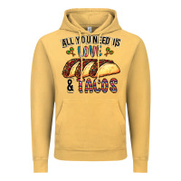 Vintage Mustard All You Need Is Love And Tacos Vintage Hoodie - CowhideDigitalArt