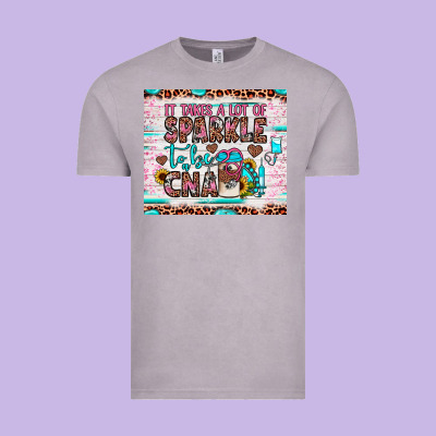 It Takes A Lot Of Sparkle To Be A Cna Vintage Tee Designed By Jahusdesignshop