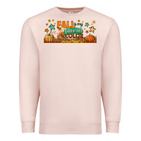 Pale Pink fall is my favorite color libbey glass Premium Sweatshirt - BundleAndBundleShop
