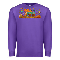 Purple fall is my favorite color libbey glass Premium Sweatshirt - BundleAndBundleShop