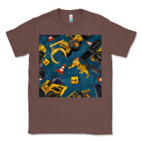 Chestnut construction vehicles seamless pattern Classic Tee - BundleAndBundleShop