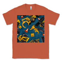 Copper construction vehicles seamless pattern Classic Tee - BundleAndBundleShop