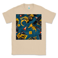 Mushroom construction vehicles seamless pattern Classic Tee - BundleAndBundleShop