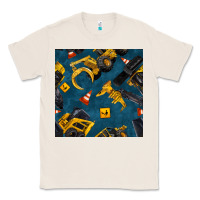 Natural construction vehicles seamless pattern Classic Tee - BundleAndBundleShop