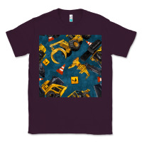 Plum construction vehicles seamless pattern Classic Tee - BundleAndBundleShop