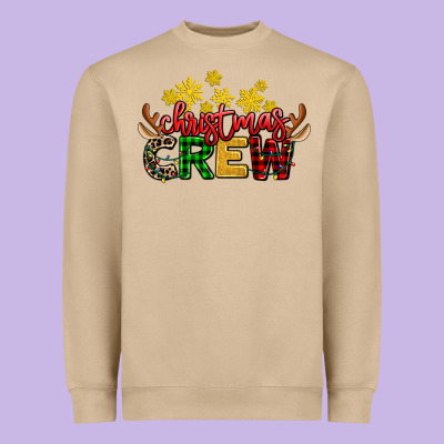 Christmas Crew Heavyweight Sweatshirt Designed By Adodesignshop