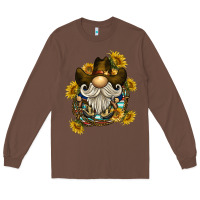 Chestnut cowboy gnome sunflower rope Long Sleeve Tee - BarkalooDesign