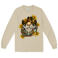 Mushroom cowboy gnome sunflower rope Long Sleeve Tee - BarkalooDesign